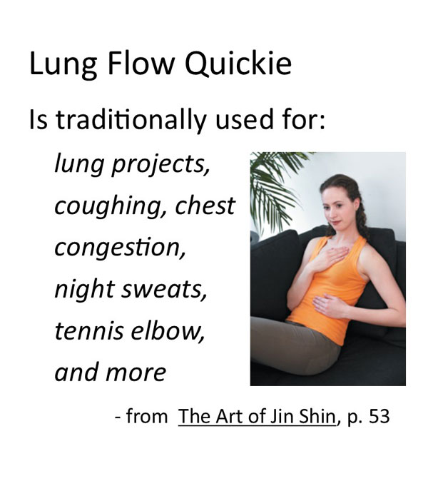 Jin Shin self help quickie Lung Flow video recording