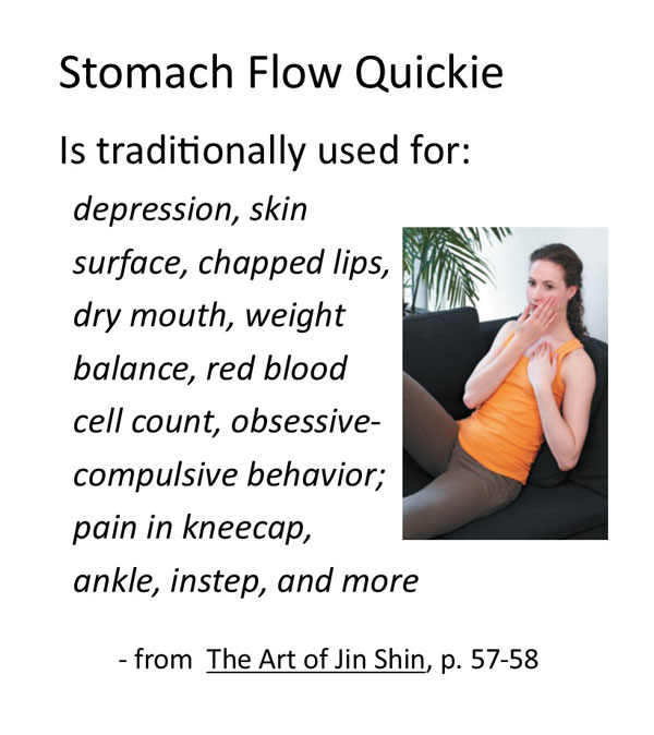 Jin Shin self help quickie Stomach Flow video recording